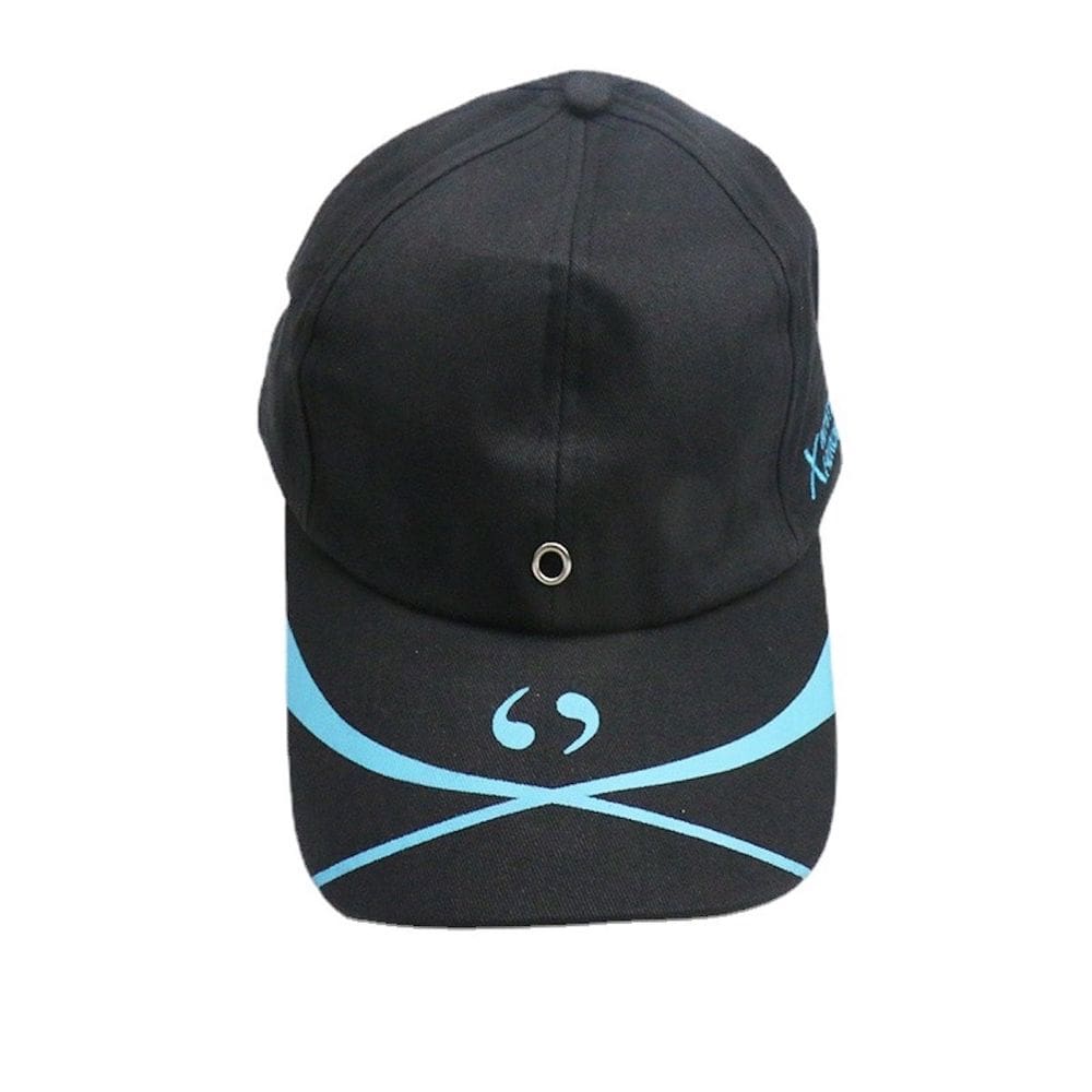 Boné de beisebol Anime Fates Zero Fogo para adultos em preto