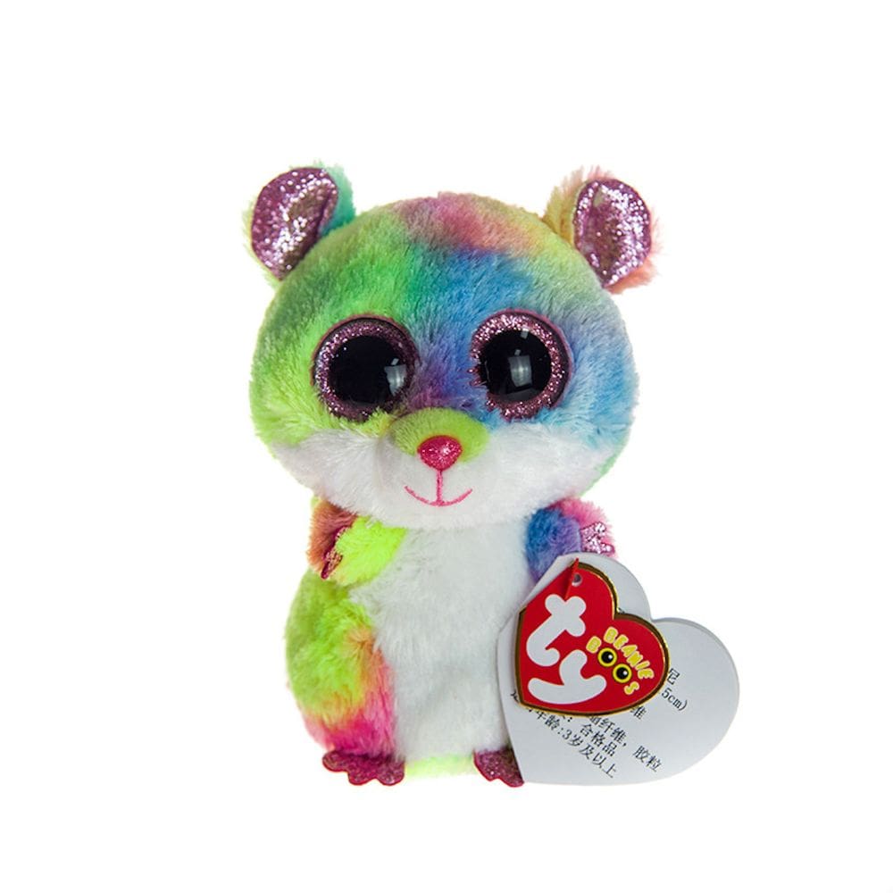 Boneca de pelúcia Hamster colorido de 20 cm em algodão e pelúcia