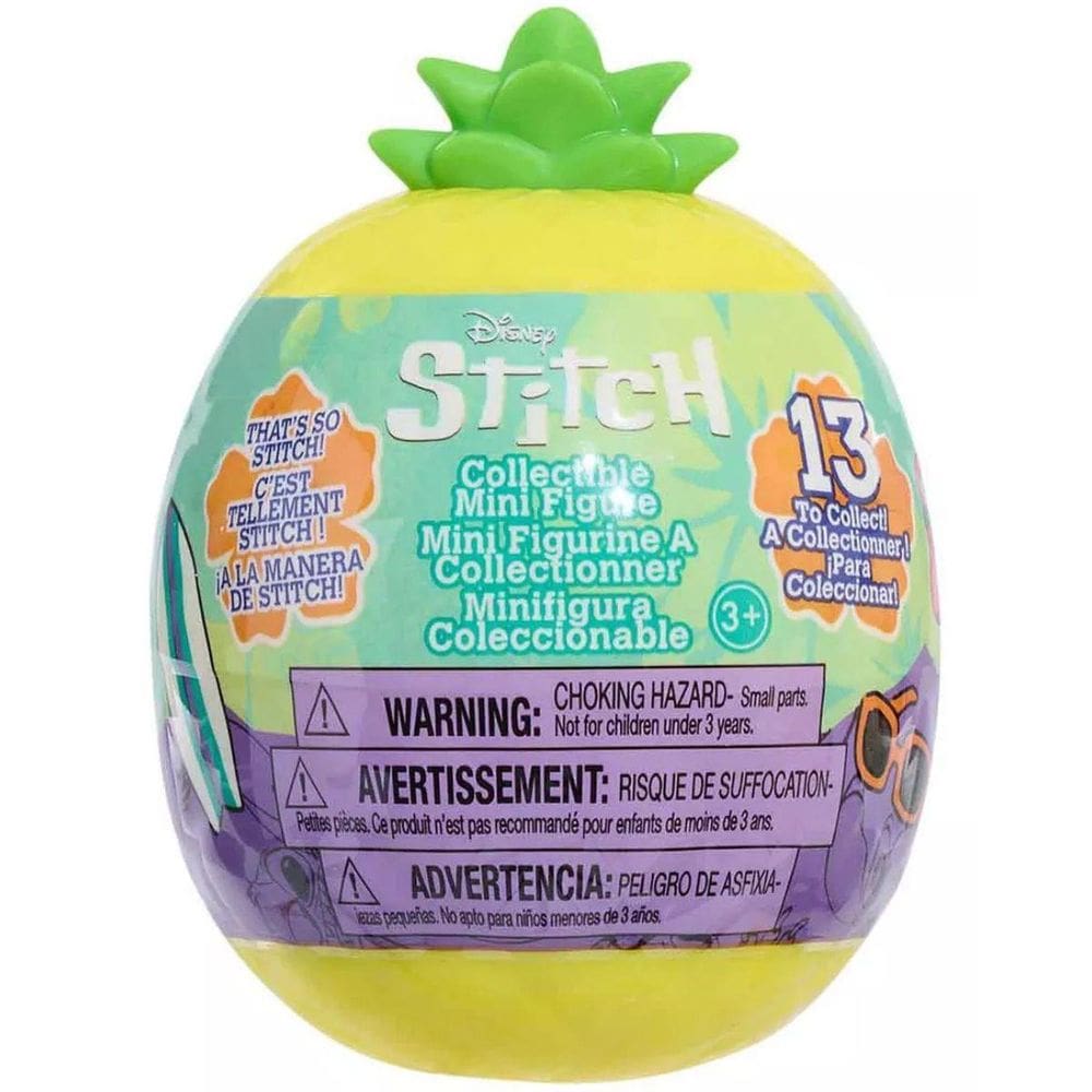Cápsula Abacaxi Com Mini Figura Surpresa Do Stitch - Sunny