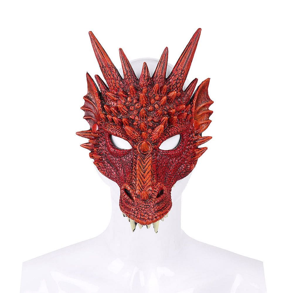 Máscara Dragon PU Foam Full Face Cover Mardi Gras Cosplay Party