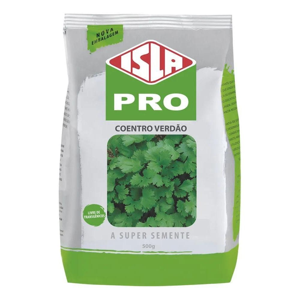 2X Sementes De Coentro Verdao Isla 500G Hidroponia Ou Terra
