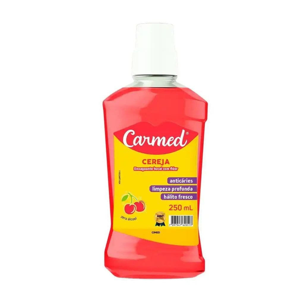 Enxaguante Bucal Sem Álcool Carmed Cereja 250Ml