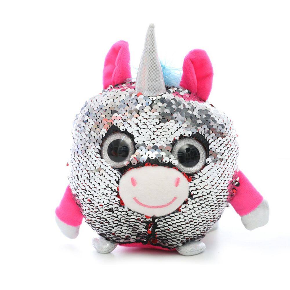 Boneca de brinquedo de pelúcia Unicórnio enfaixado de 20 cm em algodão e pelúcia