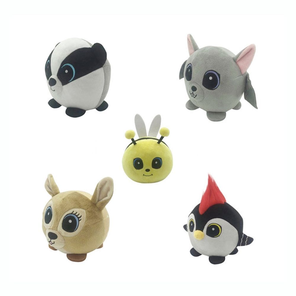 Conjunto de brinquedos de pelúcia Slodziakow para crianças 18 cm 500 g 5 unidades