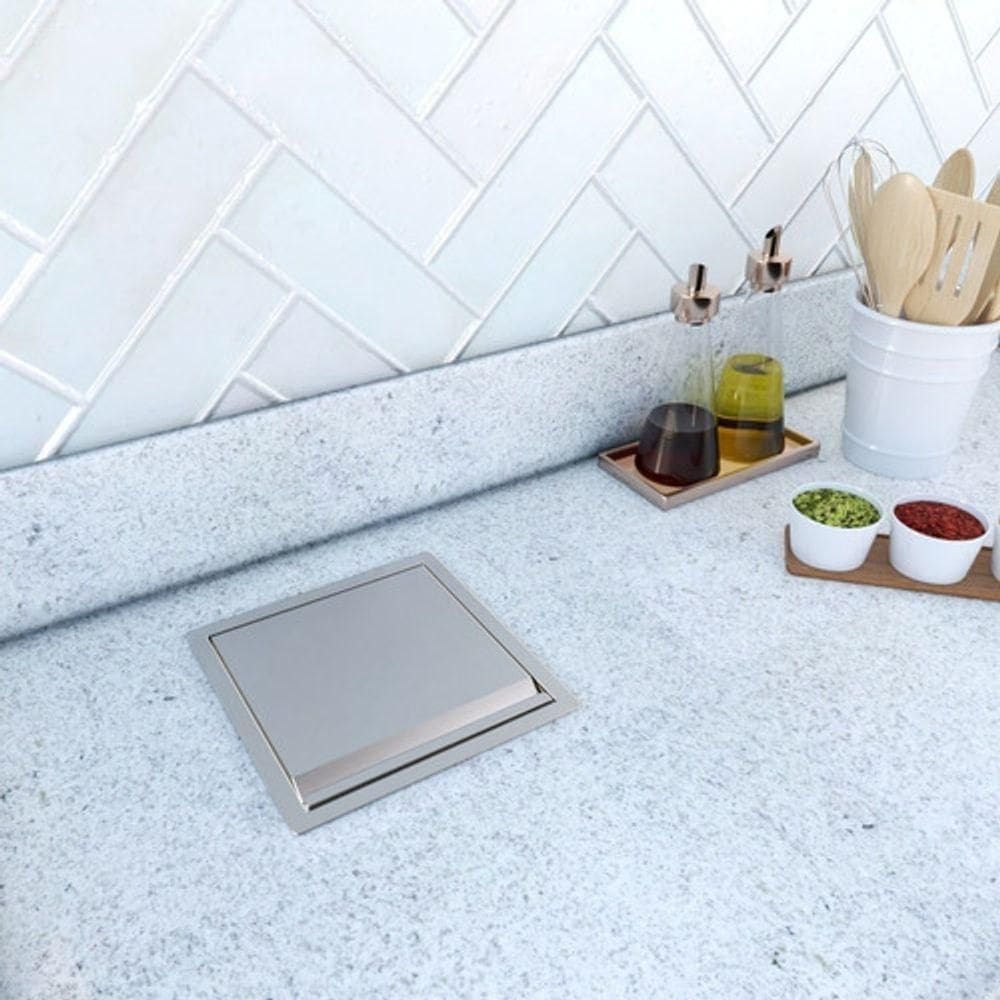 Cesto Lixeira Pia Cozinha Embutir 5 L Inox 304 Não Enferruja