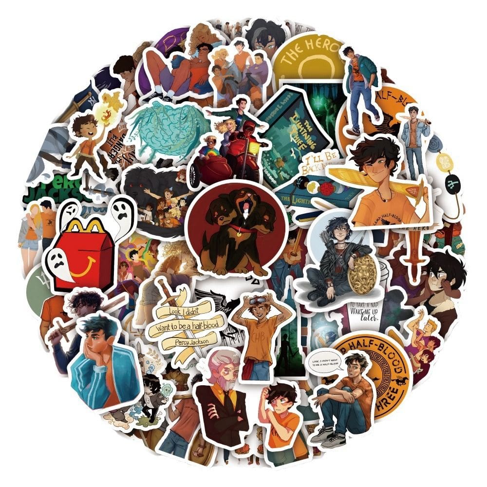 Pacote de adesivos Percys Jacksons And Olympians Anime x50