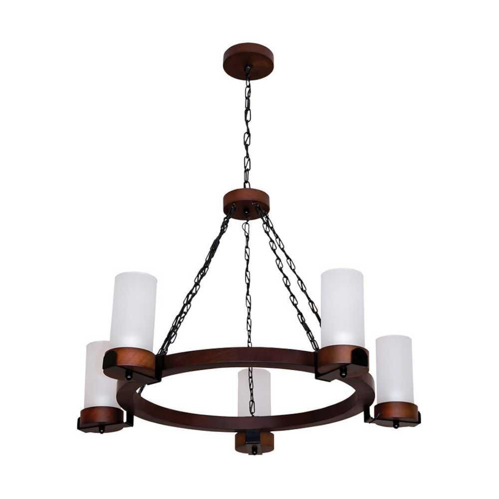 Lustre Country Envelhecido 5 Lâmpadas 1105E - Luminárias Müller