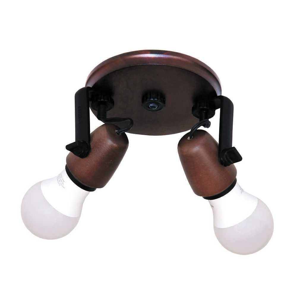 Spot Country Envelhecido 2 Lâmpadas 002E -  Luminárias Müller