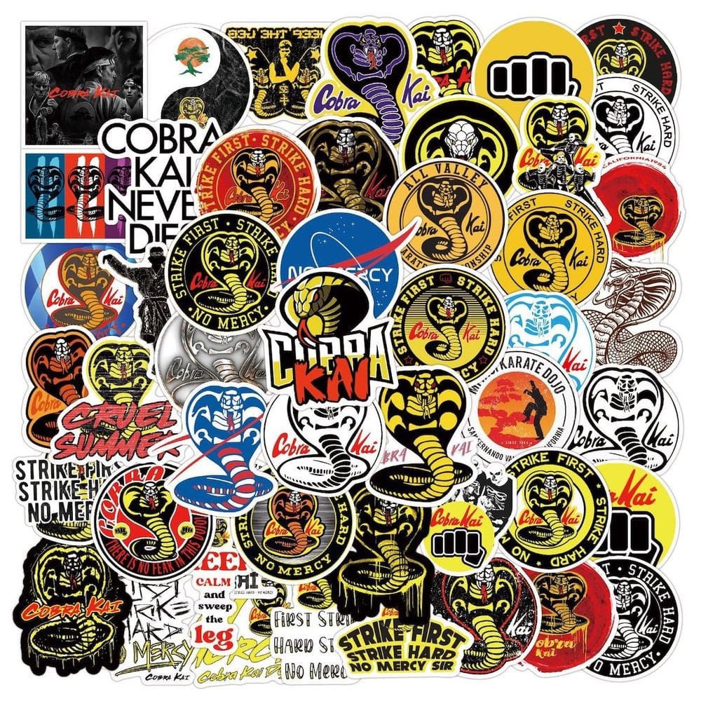Adesivos Cobras Kais Anime Cartoon 50 unidades de PVC impermeável