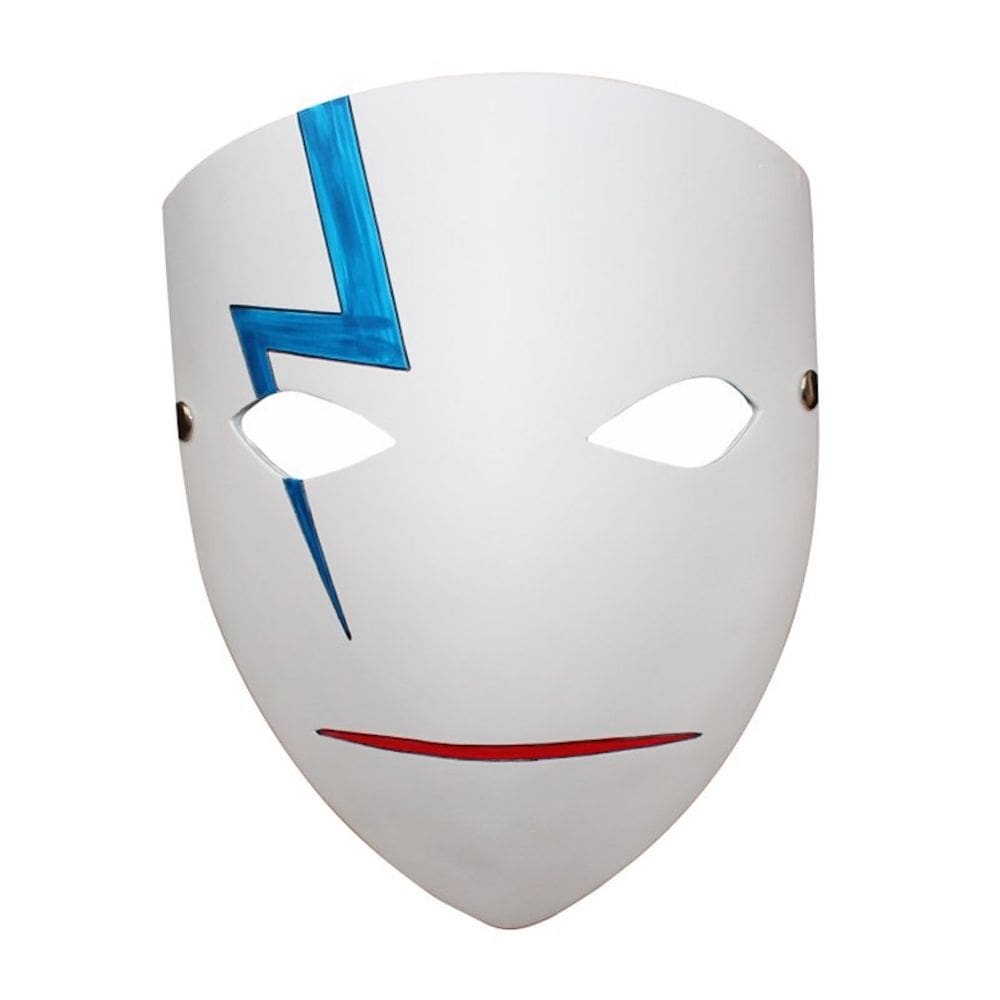 Máscara mais escura que negros Cosplay Halloween Resina 15,5x22cm