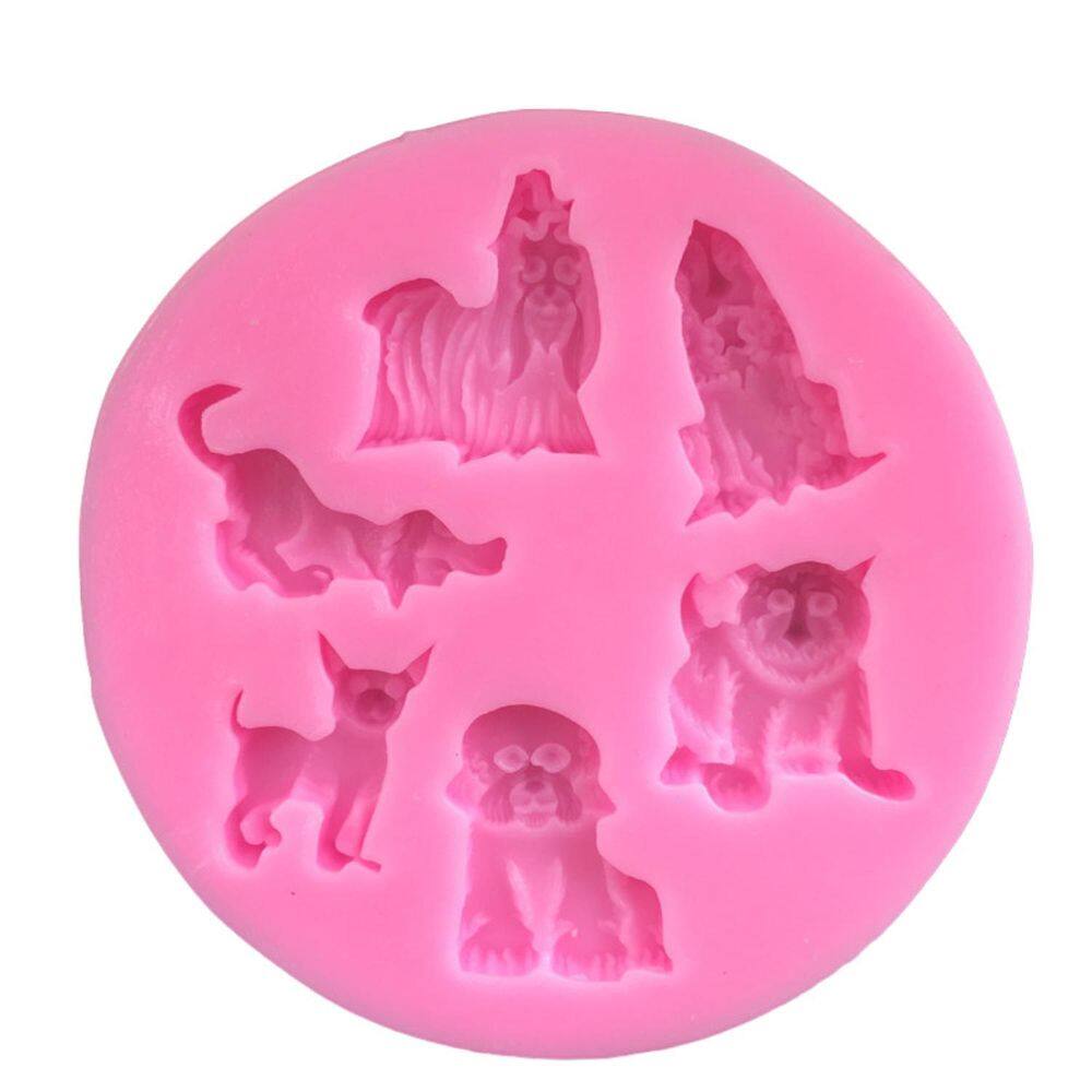 Molde Silicone Pet Cachorro Cachorrinho Poodle Lhasa Cocker