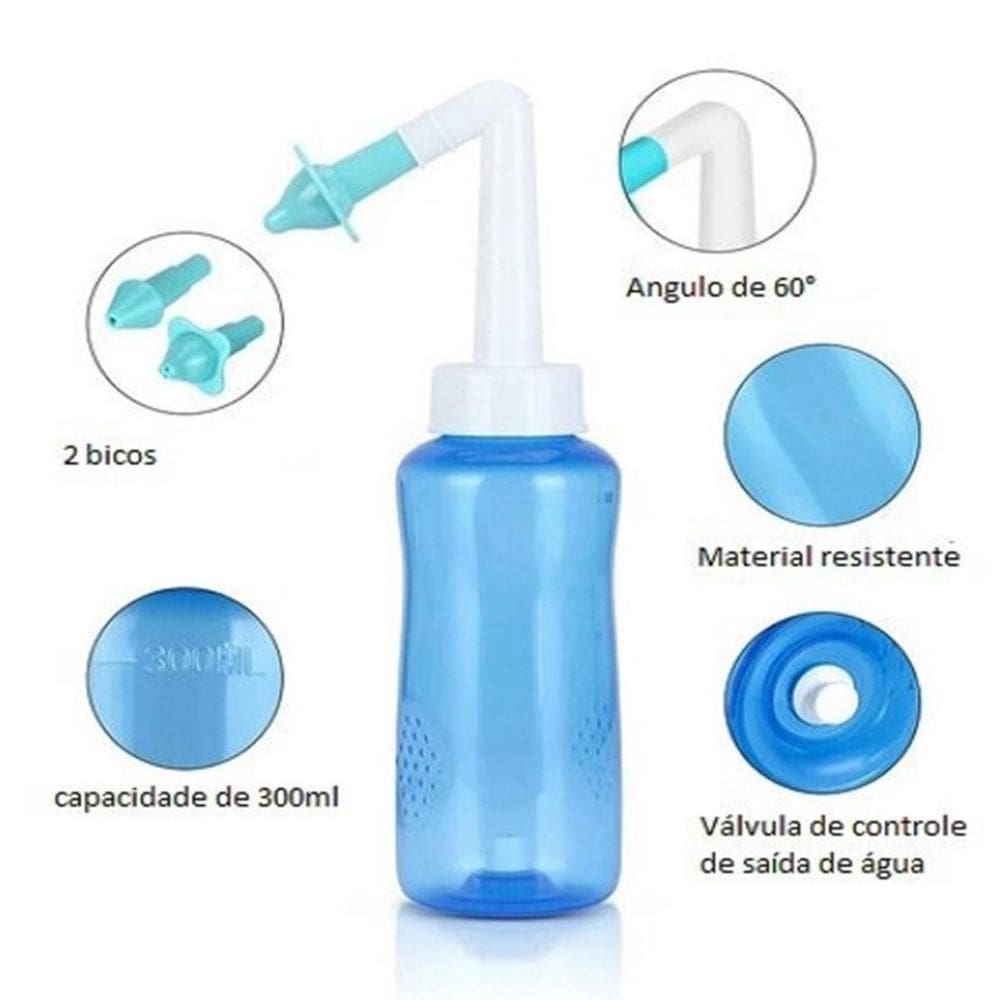 Lavador Nasal Dois Bicos Resistente