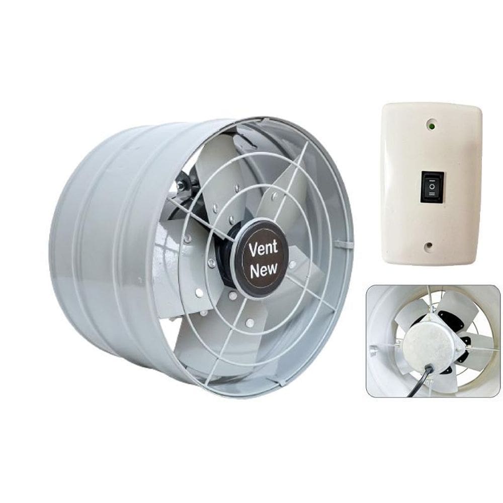 Exaustor Axial 30Cm Vent New Vazão 5040M/H Motor Blindado