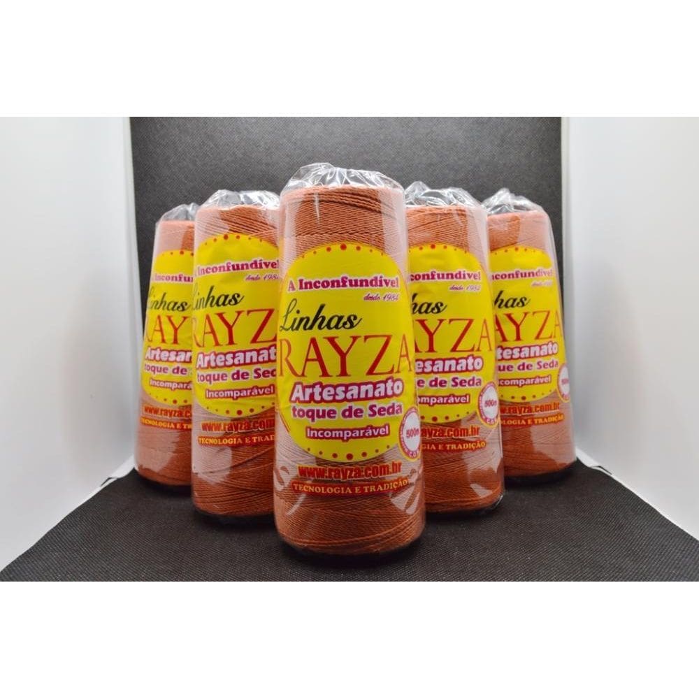 Linhas Para Crochê Rayza Artesanato Grossa - Cor 096 Tijolo