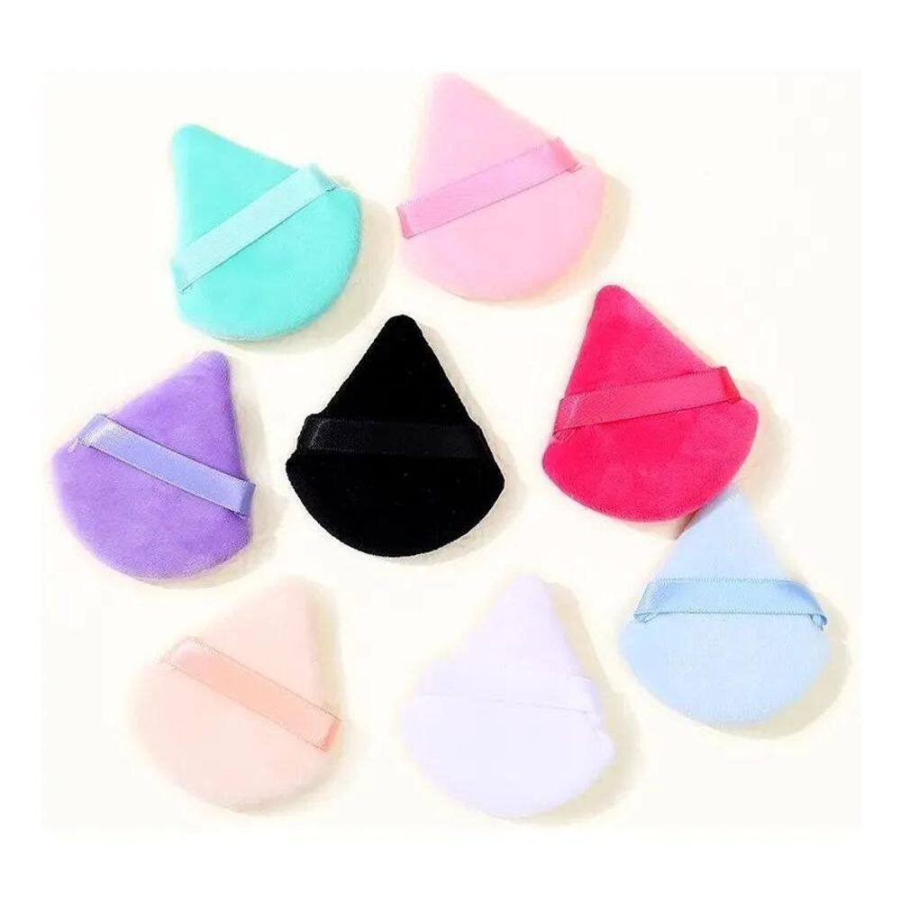 2X Kit 2 Unidades De Esponjas Veludo Para Maquiagem Pó Compa