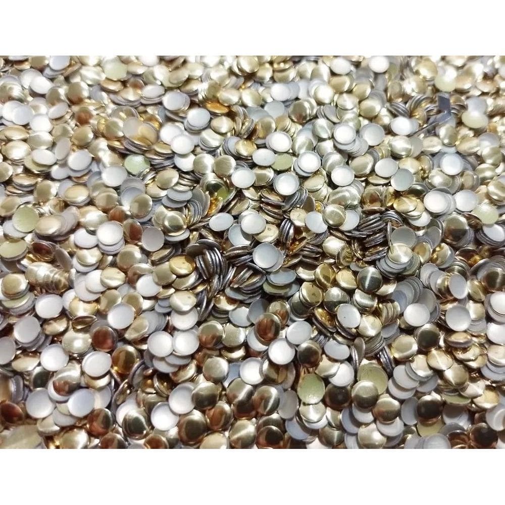 Strass De Metal Liso Chapinha Hotfix Termocolante 5Mm 1000Un