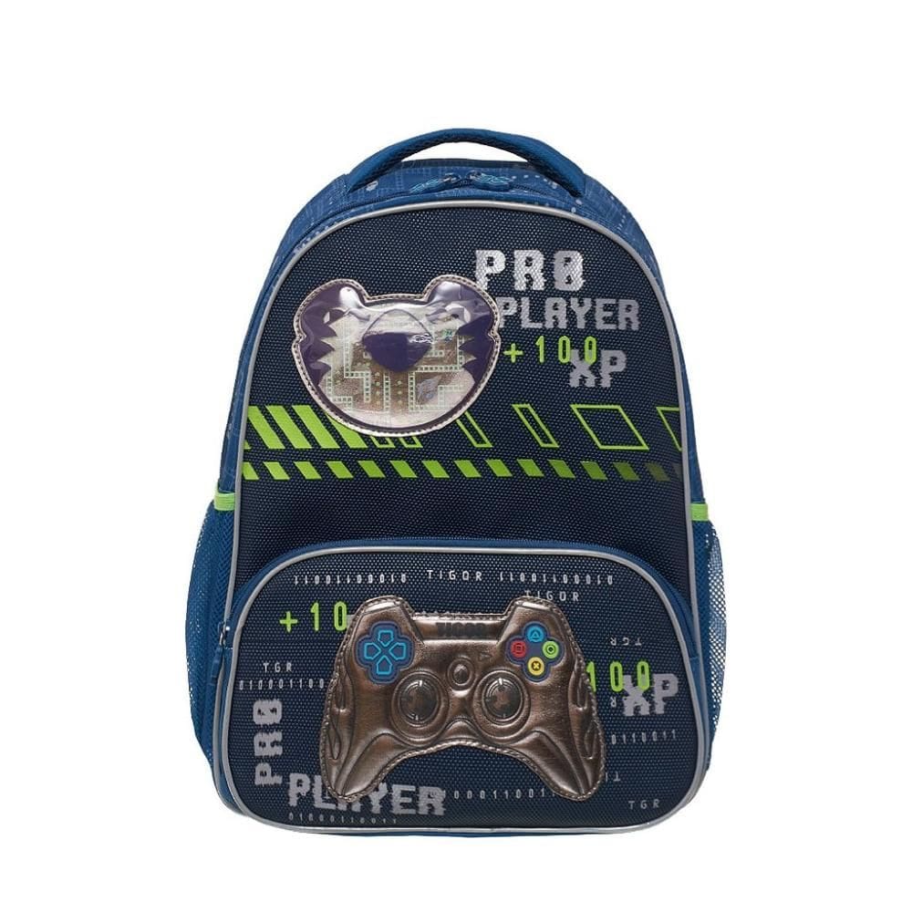 Mochila de Costas Pacific Tigor T Tigre Gamer Azul