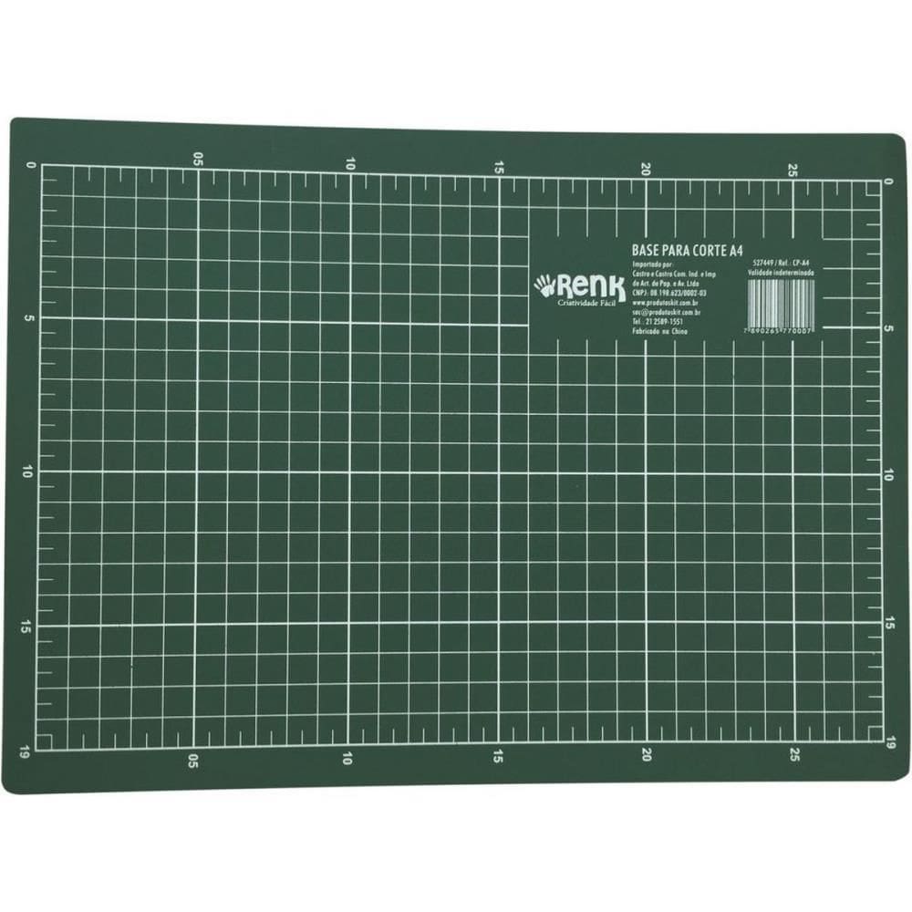 Base Para Corte A4 21x30cm Verde - Kit