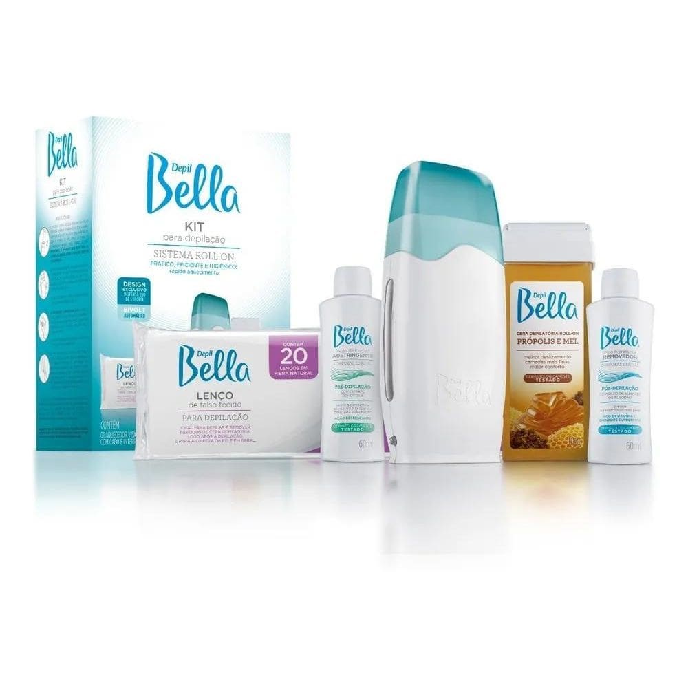 2X Kit Aparelho Depilação Depil Bella Cera Quente