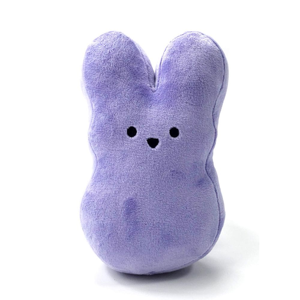 Boneca de brinquedo de pelúcia Peeps Purple Rabbit 15 cm em algodão e pelúcia