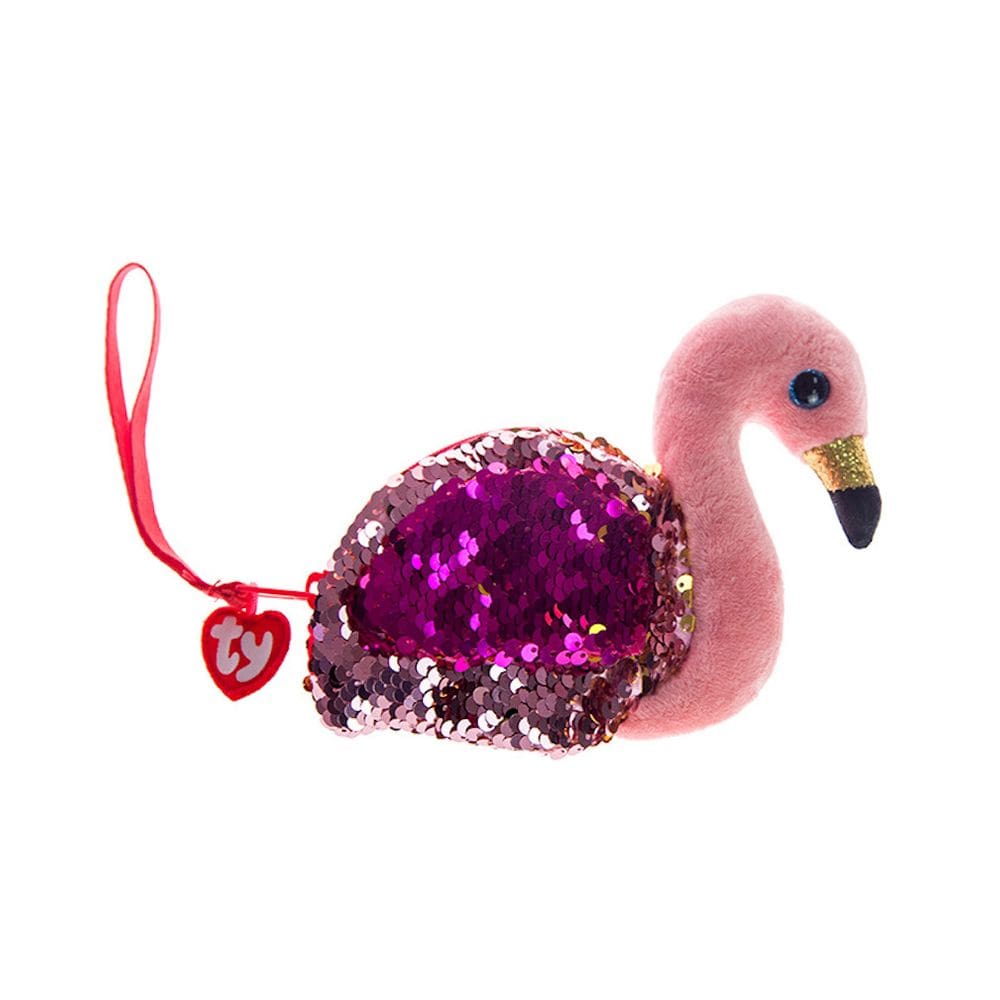 Boneca de brinquedo de pelúcia roxa Bespangled Flamingo 20 cm em algodão
