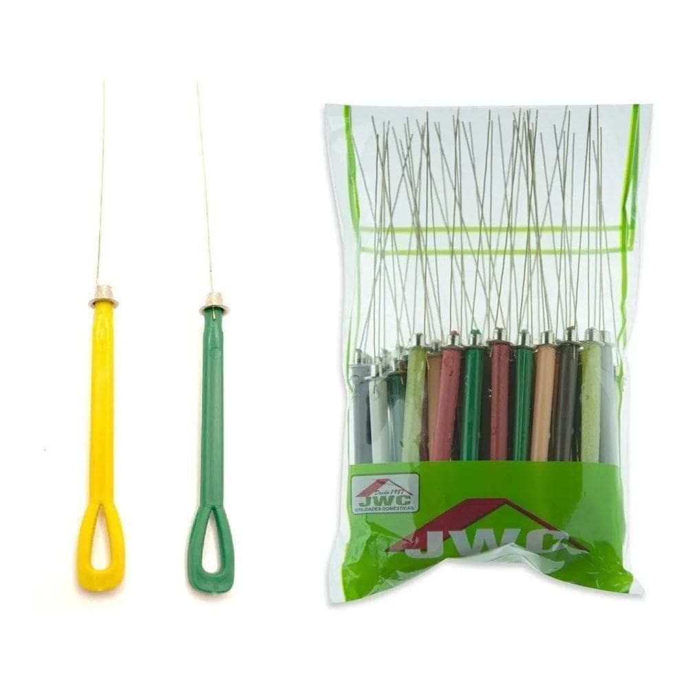 2X Kit 50 Agulha P Desentupir Boca Fogão Liberar Passagem Gá