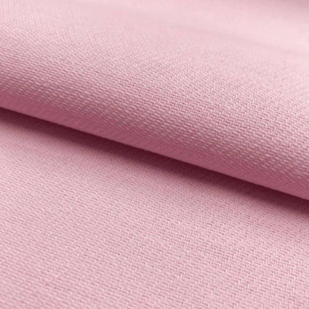 Tecido Cueiro No Metro Flanelado Rosa Bebê Pintura Bordado