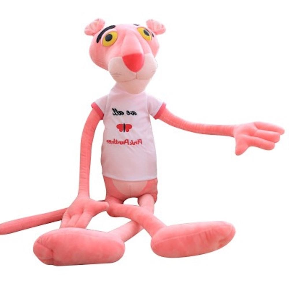 Boneca de brinquedo de pelúcia rosa Leopard Panthers Naughty Panther 80cm