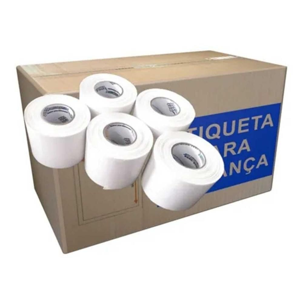 Etiquetas Adesivas Termossensíveis 60x100 para Balança - Caixa com 24 Rolos - RR Etiquetas