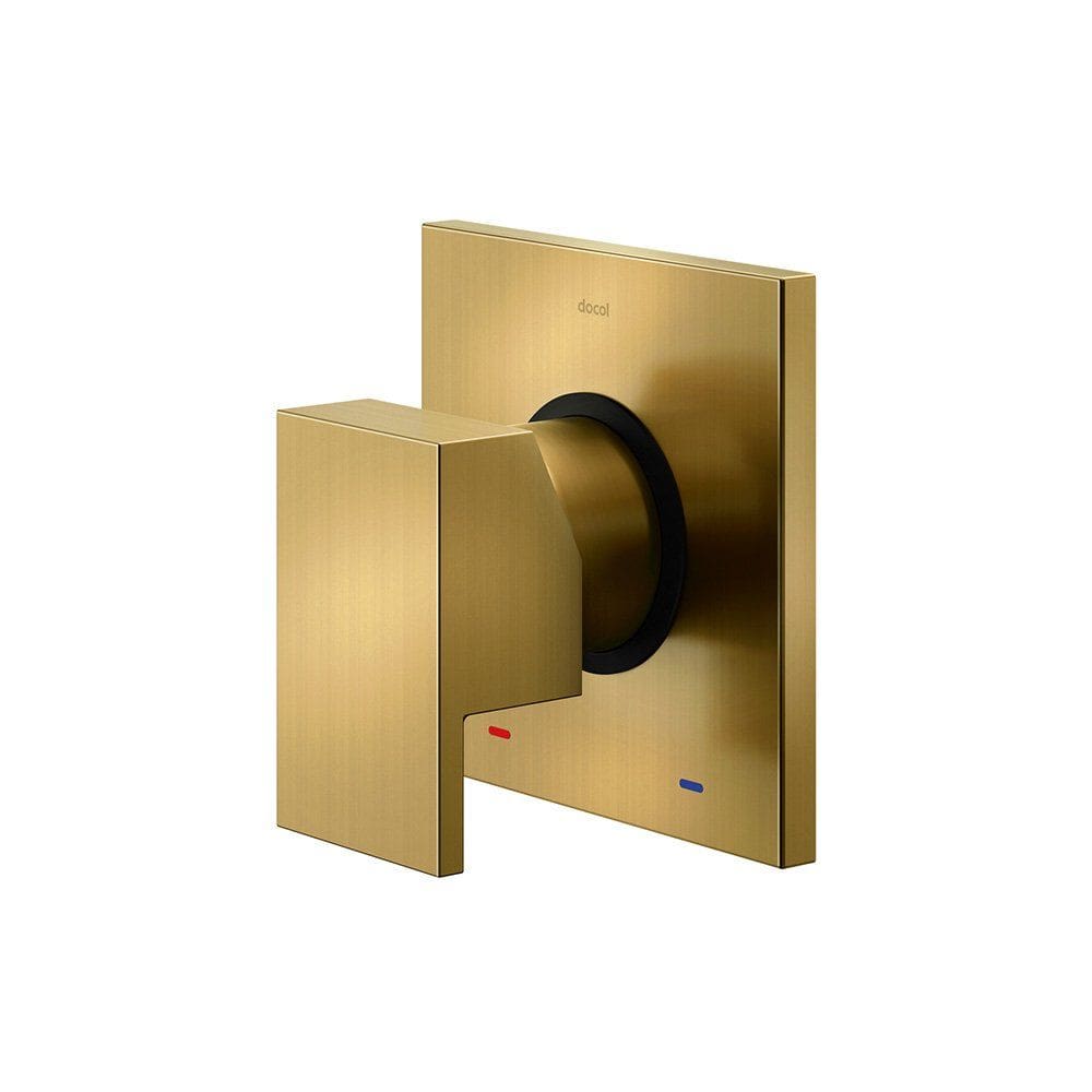 Acabamento Monocomando Chuveiro e Ducha Higiênica Docol New Edge Base Deca 90021756072 Ouro Escovado