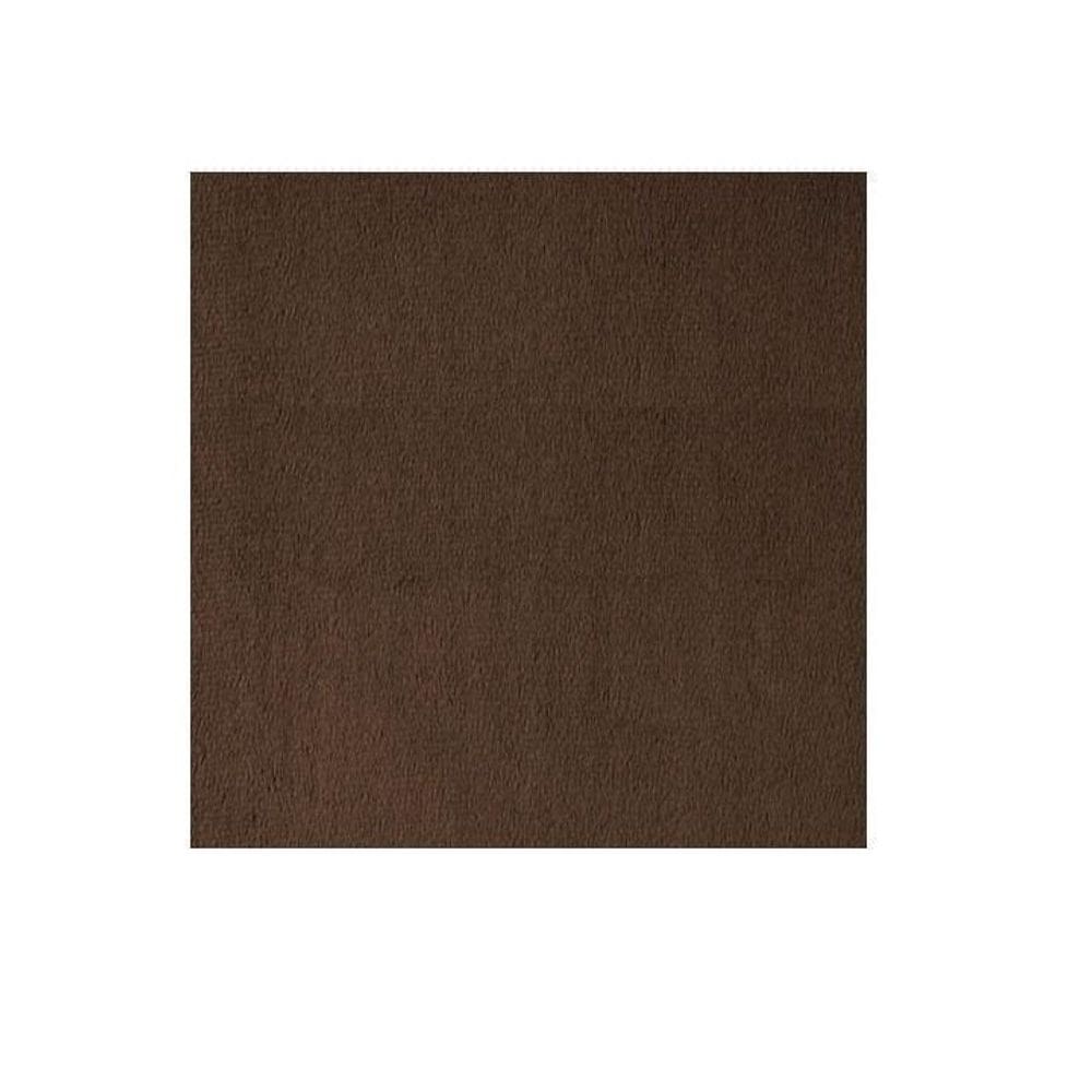 Tecido Pelúcia Caress Marrom Escuro Macio Pêlo Baixo 1X1,5Mt