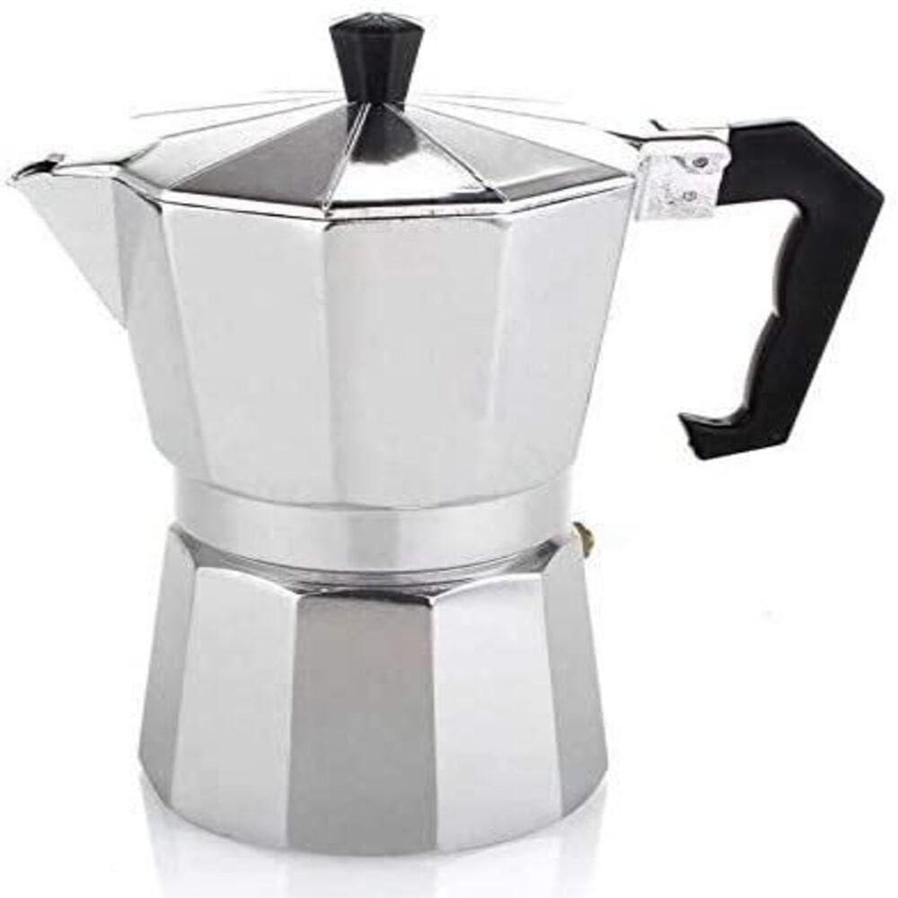 Cafeteira Italiana 3 Xicaras Express Moka Chaleira Luxo Elegante Aluminio Manual Profissional