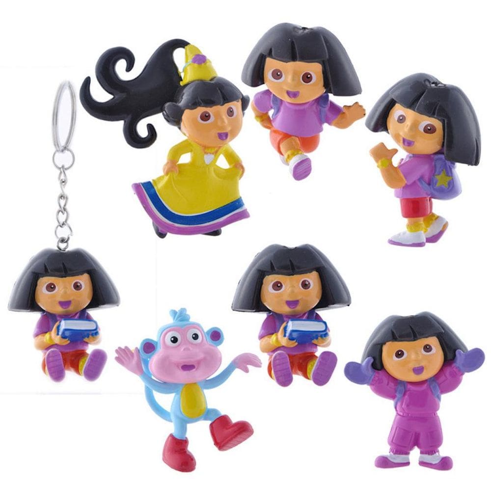 Estatueta de PVC Anime Toy Dora Girl para decoração de bolo (6 unidades)