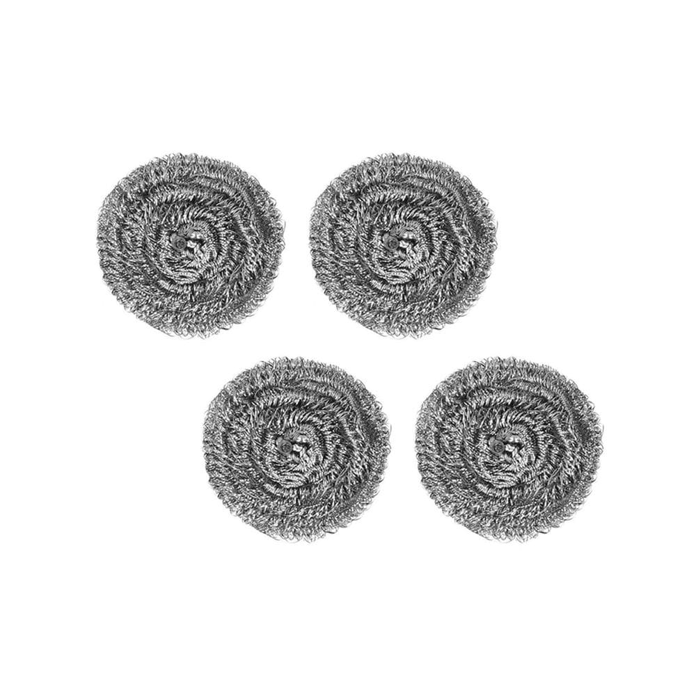 Esponja Palha de Aco kit 4 Lava Loucas Bucha Limpeza Cozinha Panela Prato Utensilios Abrasivo Brilho