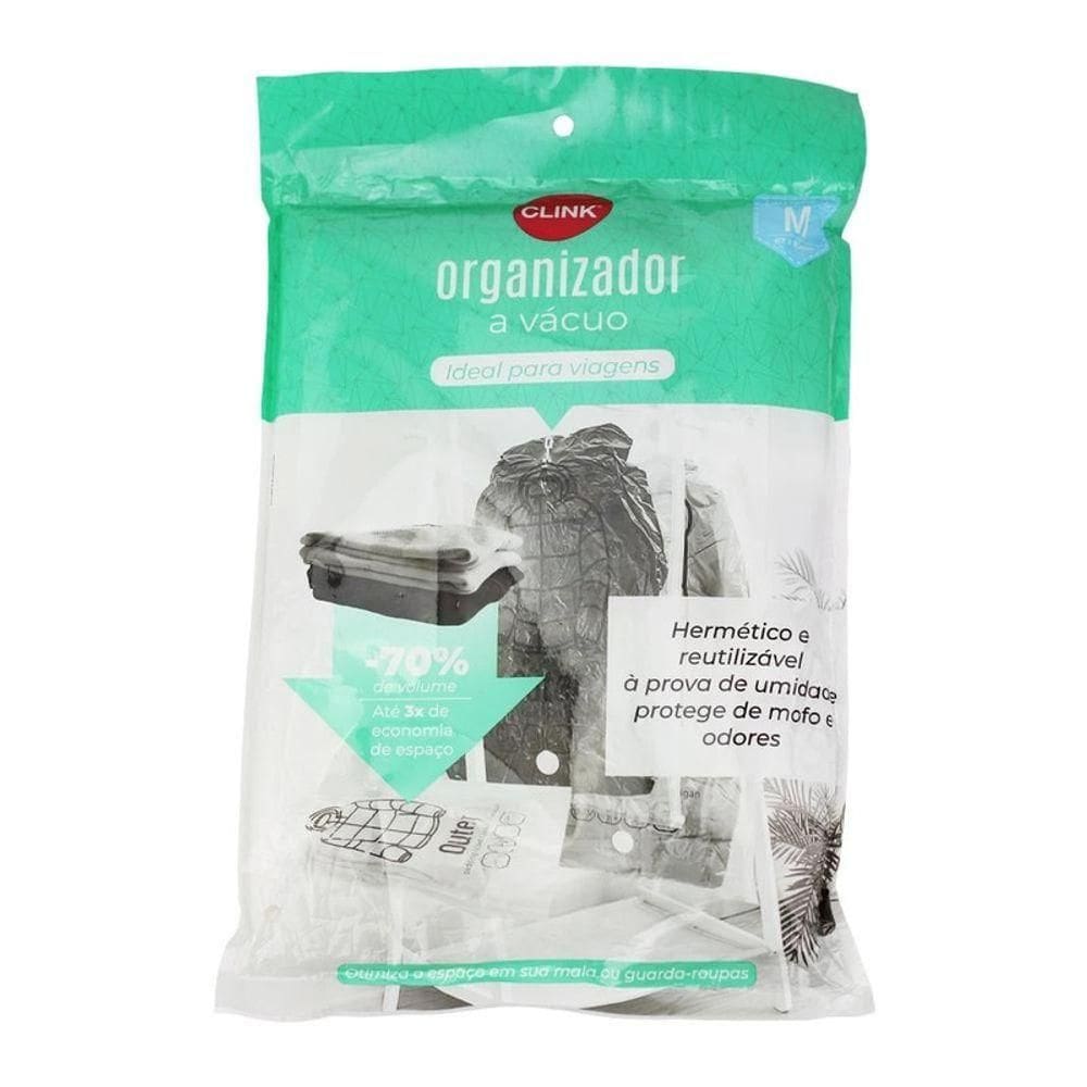 Saco Vácuo Grande Casaco Viagens Com Cabide Organizador