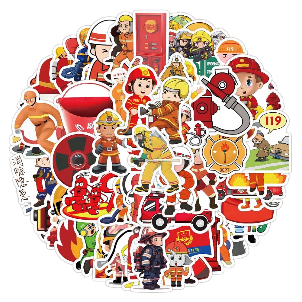 Adesivos Fires Waterproof Vinyl Anime 50 unidades/lote para laptop