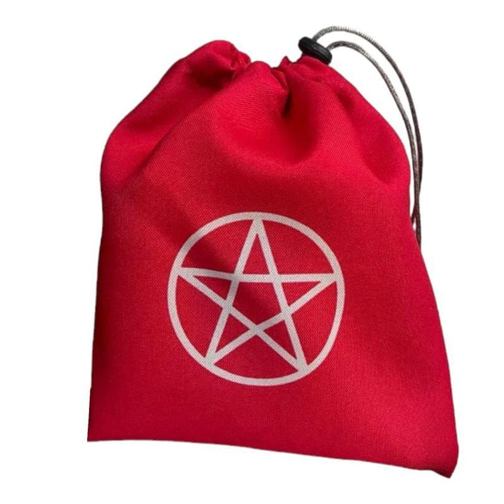 Estojo Tarot Tecido Pentagrama Baralho 20X19Cm - Escolha Cor