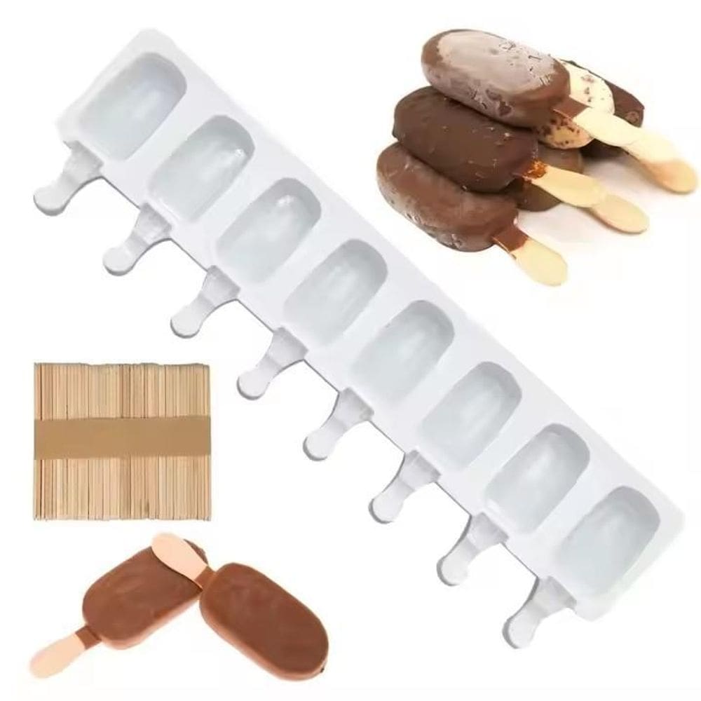 Molde Forma Silicone Sorvete Chocolate Paleta Sabonete Vela