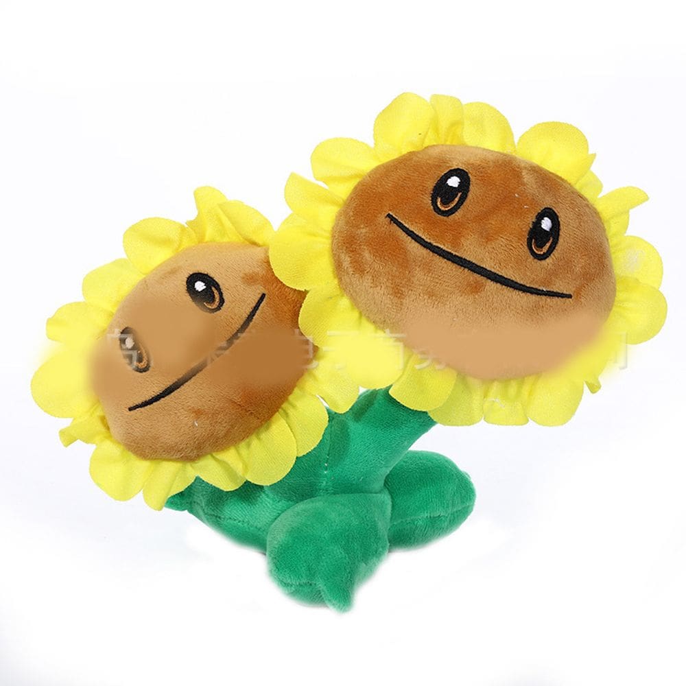 Boneca de brinquedo de pelúcia Sunflower Plant Zombie Soft para crianças de 10 a 20 cm