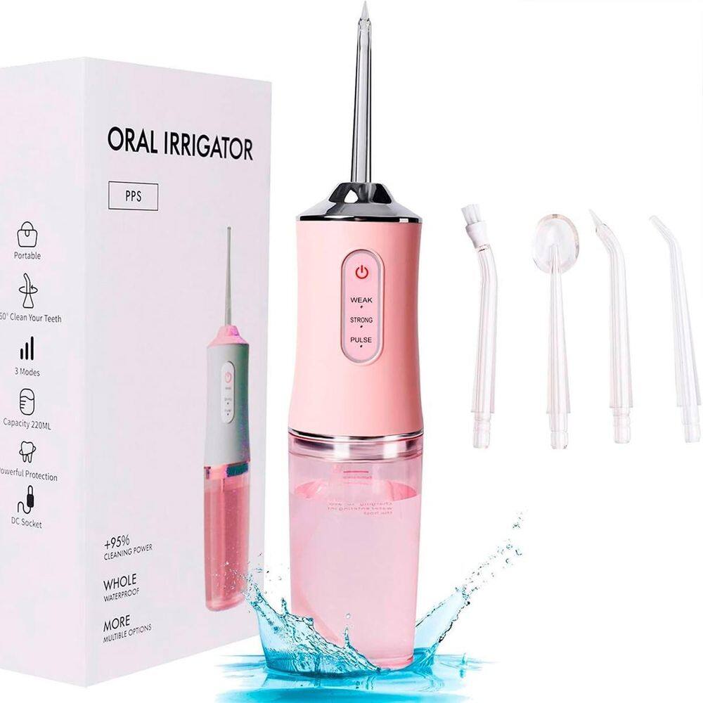 Limpador Bucal Portátil 3 Em 1 Higiene Completa Dentes E