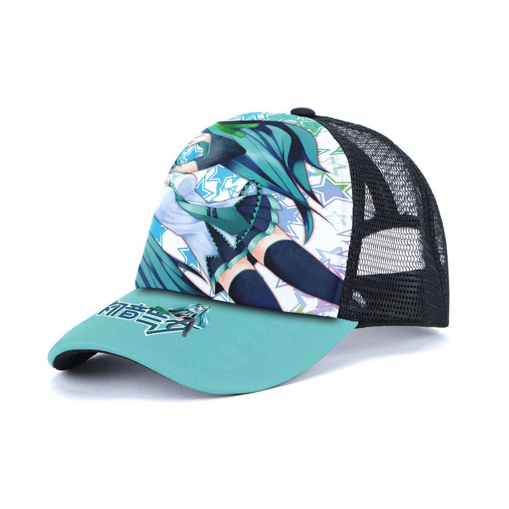 Boné de beisebol Hatsune Miku Anime Snapback Hip-Hop tamanho 56-60 cm