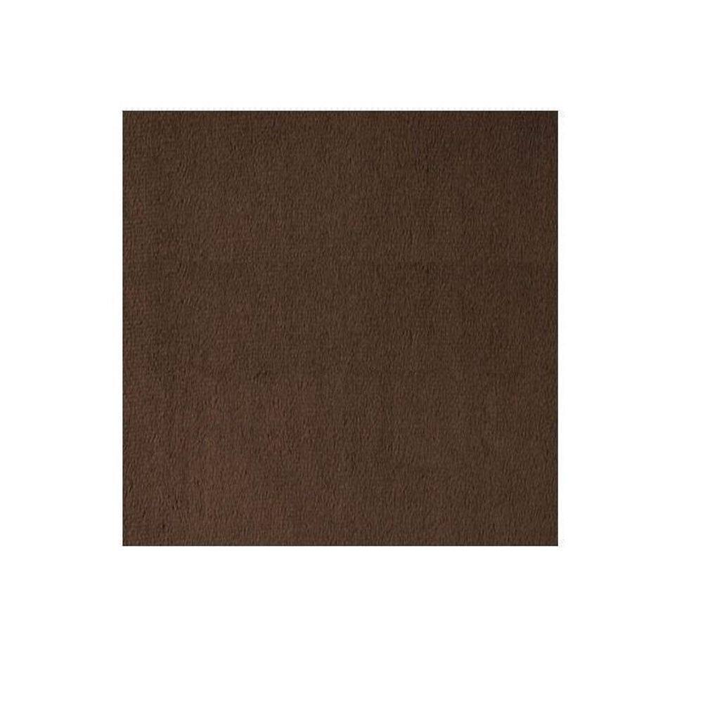 Tecido Pelúcia Caress Marrom Escuro Macio Pêlo Baixo 1X1,5Mt