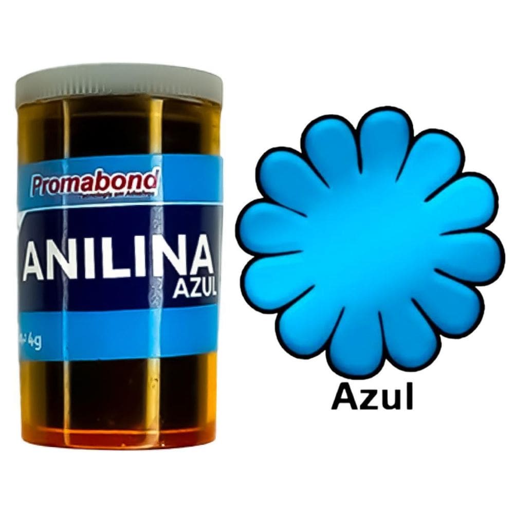 Corante Solúvel Anilina Álcool Promabond 4G Cor Azul