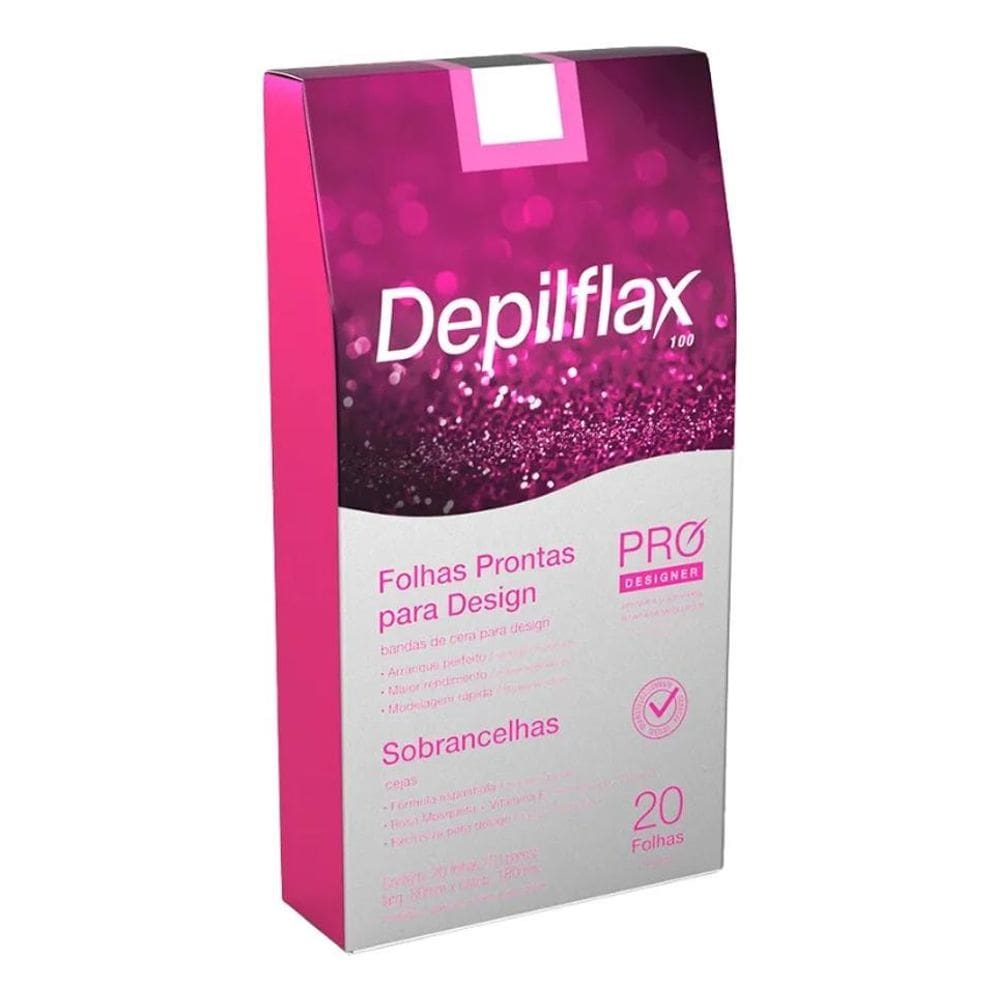 2X Folhas Prontas Cera Depilação Design Sobrancelhas Depilfl