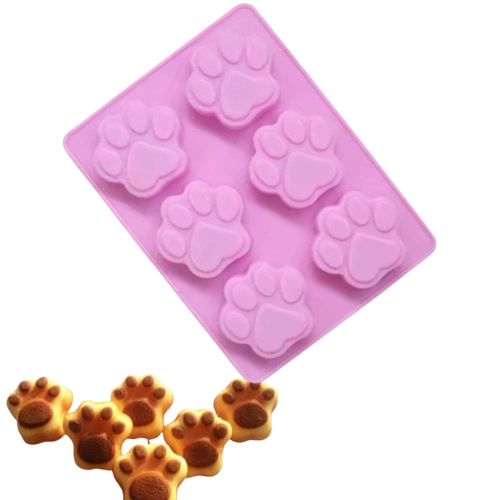 Molde Silicone Patinha Patas Doces Salgados Bolacha Biscoito