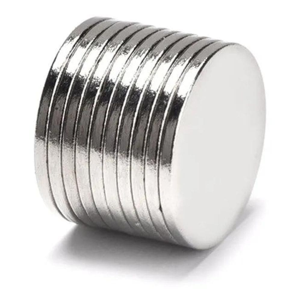 2X 10Pcs. Imã De Neodímio 12X1 Redondo Pastilha 12Mm X 1Mm N