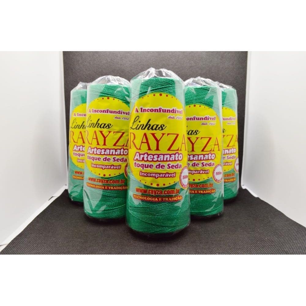 Linhas Para Crochê Rayza Artesanato Grossa- Verde Bandeira