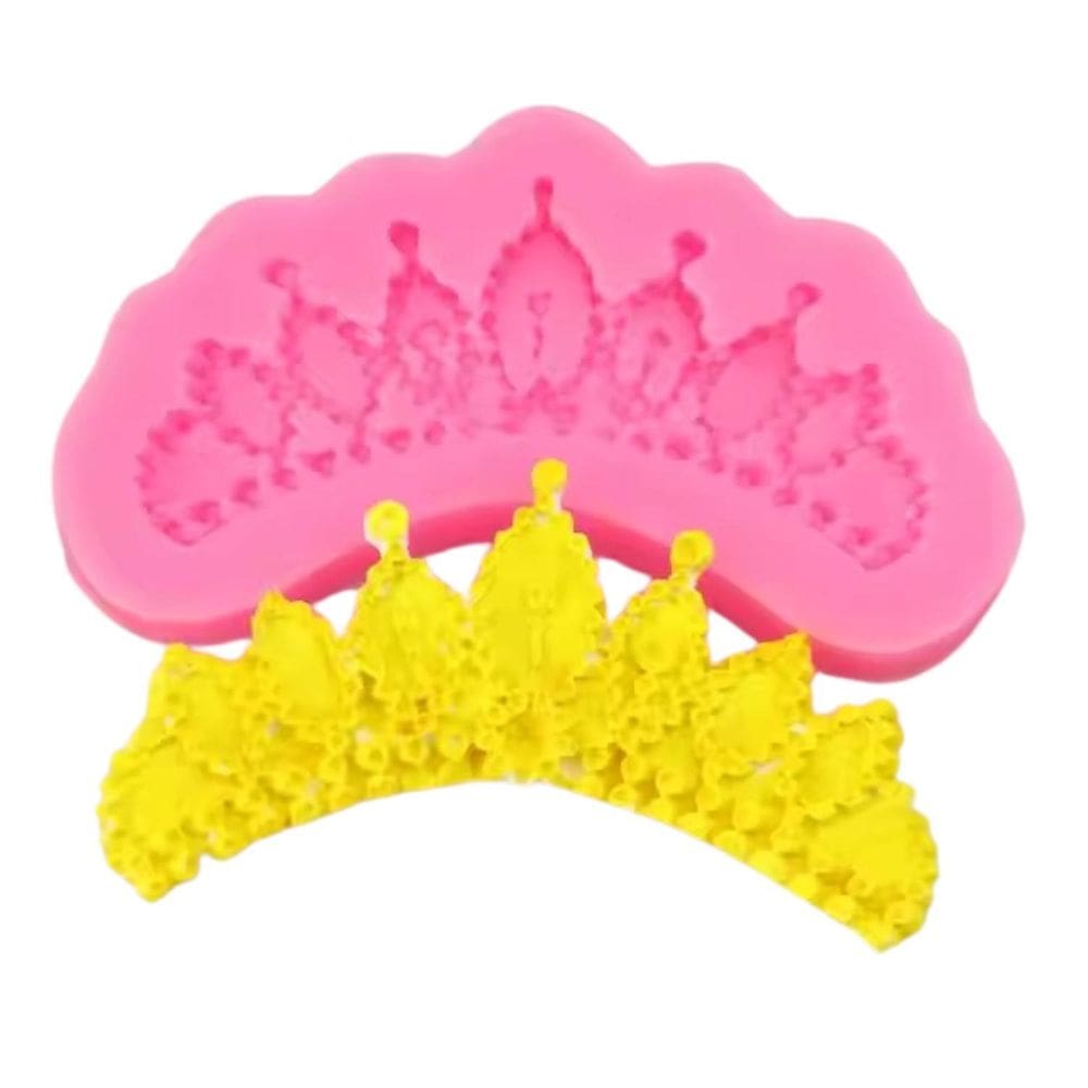 Molde Silicone Coroa Princesa Castelo Chocolate Fondant