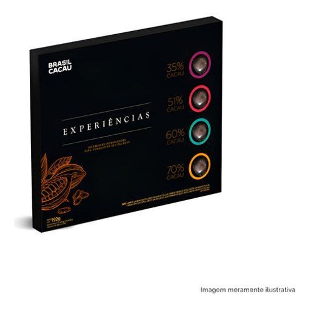 Cx Presente Trufas Experiências 192G Chocolate Brasil Cacau