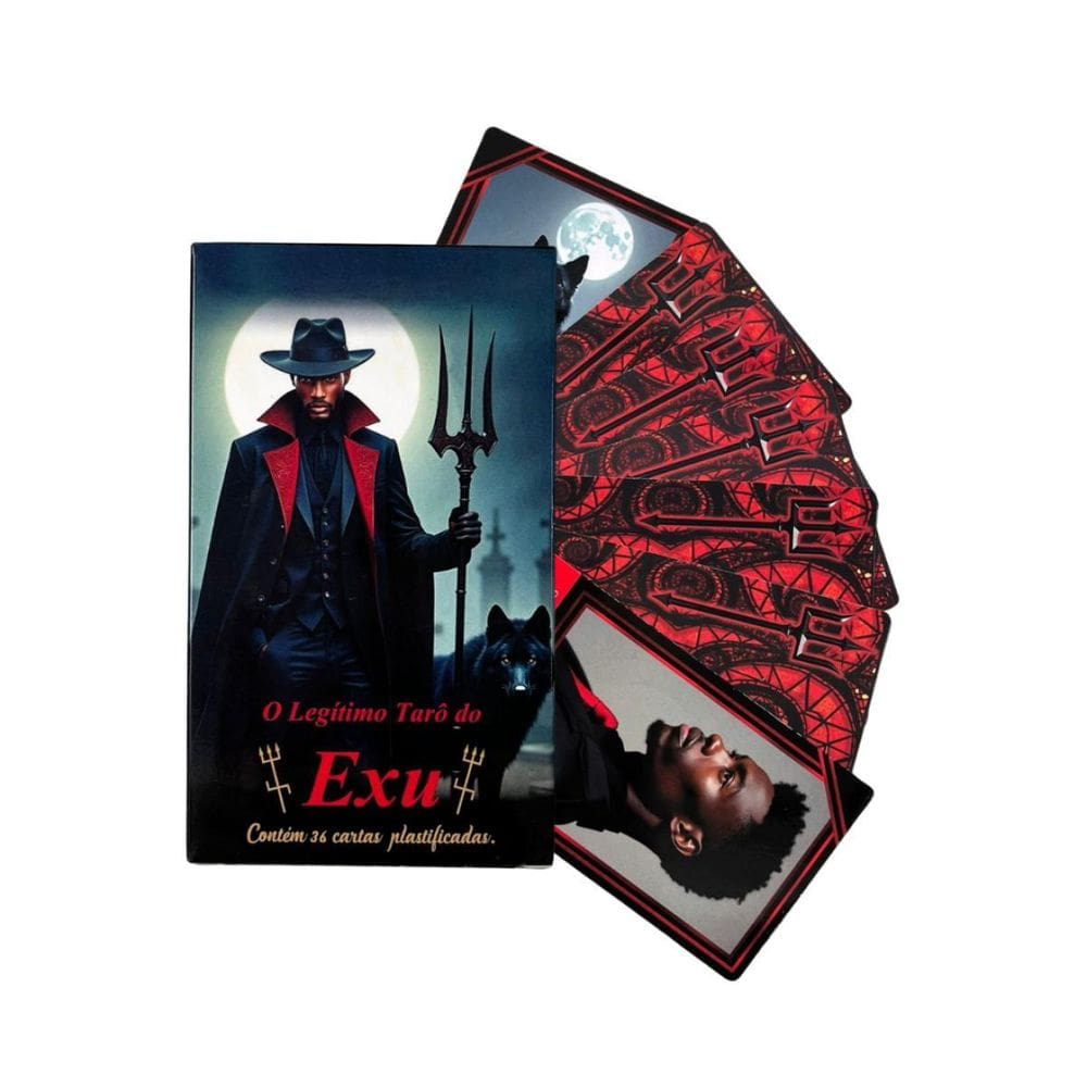 O Tarô Do Exu 36 Cartas Plastif E Manual + Presente